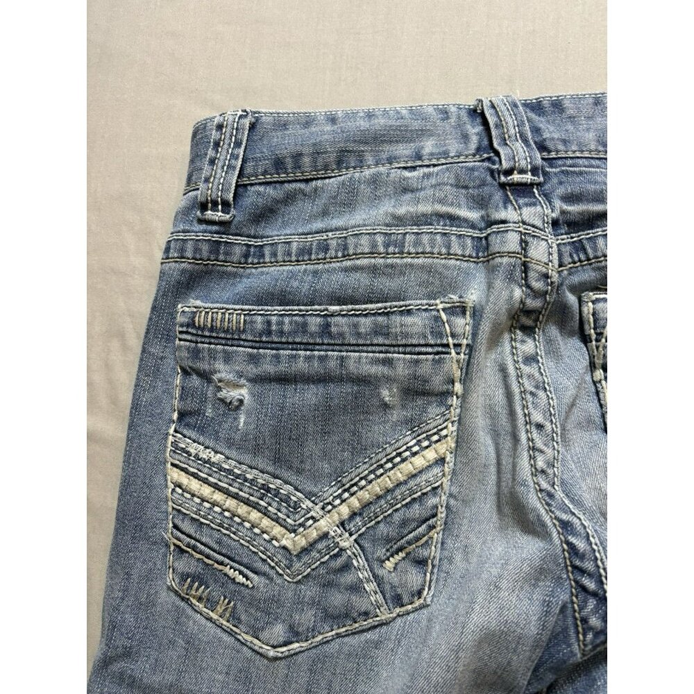 BKE Buckle Black Jeans Fit No 9 Men’s 29x31 Meas. Denim Grunge Straight Western - Picture 8 of 10